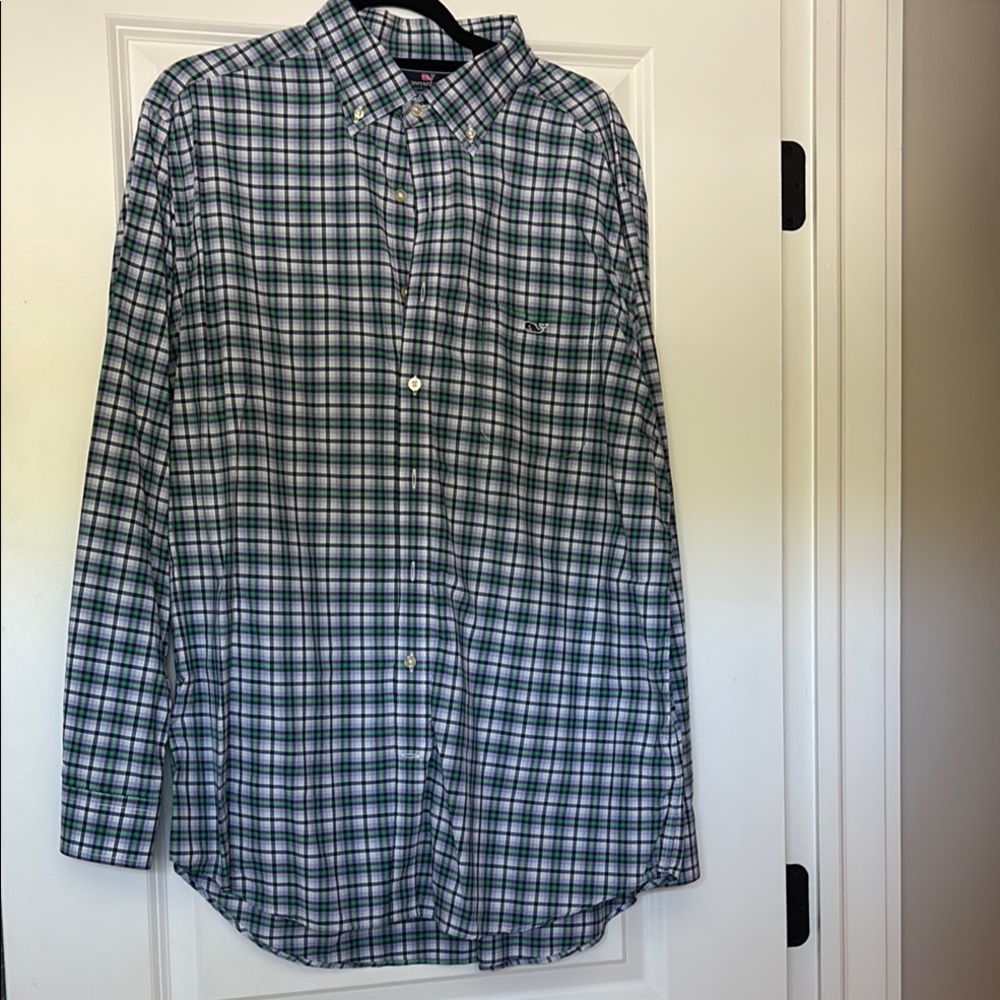 Vineyard Vines Performance Button Down Shirt Chec… - image 1